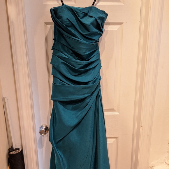 Teal ball gown/evening dress - Picture 1 of 6
